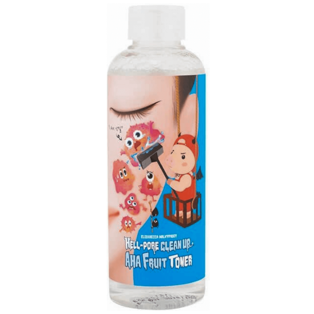 Тоник-пилинг с фруктовыми кислотами Elizavecca Hell-Pore Clean Up Aha Fruit Toner